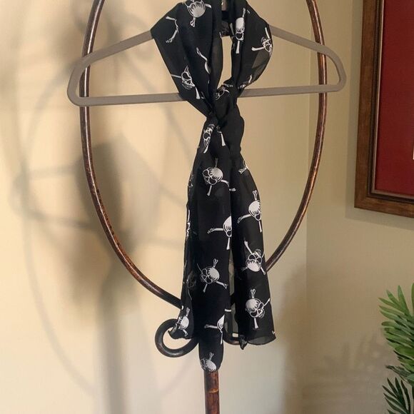 SKULL 60” Scarf   - Picture 3 of 4